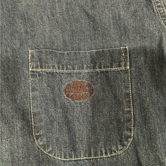 Marithe Francois girbaud men’s vintage button up chambray denim shirt size large - Picture 3 of 8